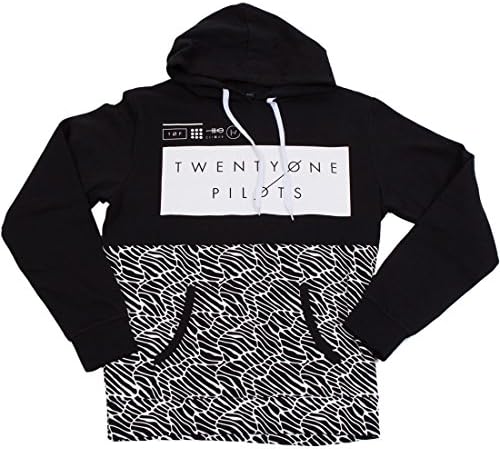 FACEYOUNG Twenty One Pilots Printed Pullover Hoodies Sweatshirt Outdoor Sport Rocky Hoodie (M, Black)