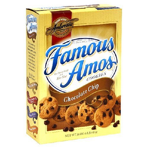 Famous Amos Chocolate Chip, 16.8-Ounce Packages (Pack of 4)