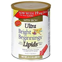 Bright Beginnings Milk Based Infant Formula with Iron and DHA, Case Pack, Six - 31.7 Ounce Cans (190.2 Ounces) powder