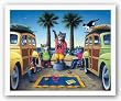 Kool Kat Surf Report by Don Roth 10"x8" Art Print Poster