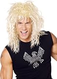 Adult Blonde 80s Rockstar Costume Wig