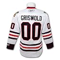 Clark Griswold Christmas Vacation Blackhawks Premier Replica White Hockey Jersey
