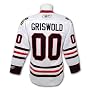 Clark Griswold Christmas Vacation Blackhawks Premier Replica White Hockey Jersey