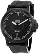 Oris Men's 73576414764RS BC3 Sportsman Day Date Black DLC Case and Rubber Strap Watch by Oris