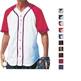 Badger - Colorblocked Baseball Jersey with Braided Trim - 7859
