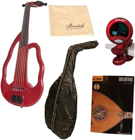 Electric Frame Oud Wavy - Red Deluxe Package w/Gig Bag, Book, Tuner and Polishing Cloth