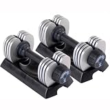 Stamina 50 lb. Versa-Bell II Adjustable Dumbbell Pair