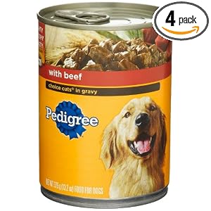 Pedigree Choice Cuts in Gravy with Beef Food for Dogs, 6-Count, 13.2-Ounce Cans (Pack of 4)