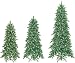 3pc Frosted Vermont Slim Christmas Tree Set With Controls - Pre-Lit 4.5' 5' 6.5'