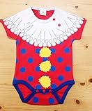 オクタニコーポレーション 新生児用半袖ロンパース 80cm ピエロ