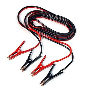 XtremepowerUS Heavy-Duty Auto Jumper Cables - 20Ft Length - Heavy 4-Gauge Wire with Storage Bag