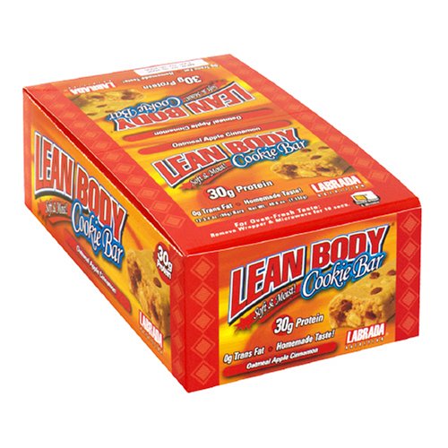 Labrada Nutrition Lean Body Cookie Bar, Oatmeal Apple Cinnamon, 3.4-Ounce Bars (Pack of... by Labrada Nutrition
