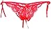 6 Pack of Women Sexy Lace Low Rise Panties Lingerie Open Crotch Thong G Strings