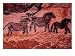 Rock Painting of Tarpans (Ponies), circa 17000 BC Art Giclee Poster Print, 12x9