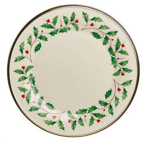 Lenox Holiday Gold Banded Ivory China Dinner Plate