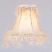 Bell Shaped Silk Chandelier Clip On Lamp Shades - Pewter with Silk Fringe and Clear B...