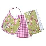 Cherry Blossom 3-pc. Layette Gift Set - Pink/Green