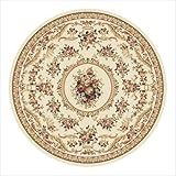 Home Dynamix Optimum 11012-100 Polypropylene 7-Feet 10-Inch by 7-Feet 10-Inch Round Area Rug, Ivory