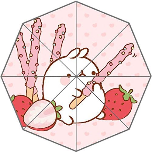 Lovely Korea Molang Rabbit Kawaii Patterns Inch Forable High Quality Compact Rain Umbrella for men,women ,kids!