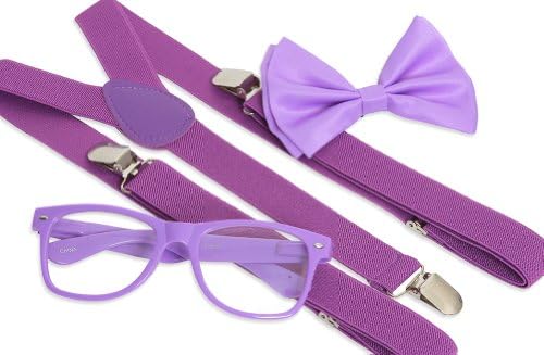 Gravity Trends Hipster Nerd Outfit Kit, Purple