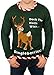 Rudolph Dingleberries Sweater in Green - Ugly Christmas Sweater