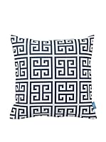 Bottega Tessile Cojín Con Relleno Extraíble (Azul/Blanco)