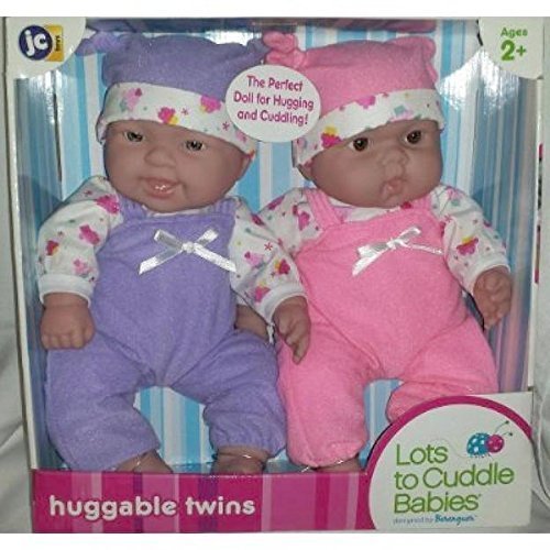 JC Toys Lots to Cuddle Babies, 12-Inch Baby Soft Doll Soft Body Girl Twins, Designed by Berenguer by Lots to Cuddle