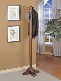 Powell Woodbury Mahogany Coat Rack 520-274 (Mahogany) (72H x 19W x 19D)