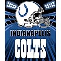 Indianapolis Colts Light Weight Fleece NFL Blanket (Shadow Series) (50""x60"")