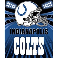 Indianapolis Colts Light Weight Fleece NFL Blanket (Shadow Series) (50x60")"