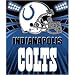Indianapolis Colts Light Weight Fleece NFL Blanket (Shadow Series) (50x60)