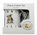 Lovely Fine China Farmyard Theme - Pig - Mug & Coaster Boxed Gift Set