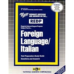REDP Foreign Language - Italian (Regents External Degree Program) (Regents External Degree Ser : Redp 29)