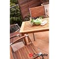 Gartentisch, Terrassentisch, Balkontisch - Erlenholz, nat�rliche Farbe + Geschenk