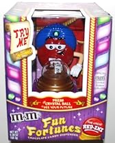 Official M&M's Chocolate Candies Limited Edition Collectible, The Great RED-INI Fun Fortunes Chocolate Candy Dispenser (1 Each)