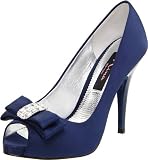 Nina Women's Elke1 Platform Pump,True Blue Luster,6 M US