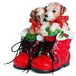 Fitz and Floyd Claus Paws Cookie/Treat Jar (Dogs)