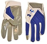 Under Armour Men's UA Fierce III Grabtack Football Gloves Blue/White