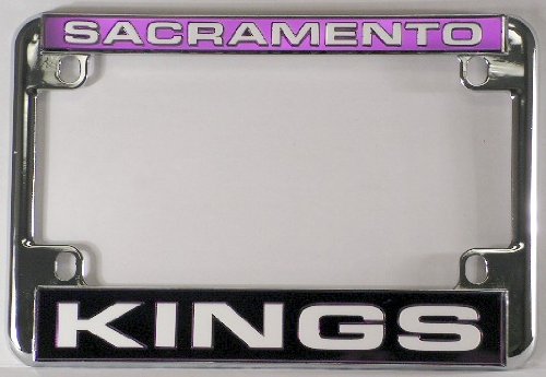 Sacramento Kings Chrome Motorcycle License Plate Frame
