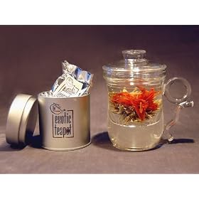 Glass Mug Flowering Tea Discovery Set by THE EXOTIC TEAPOT