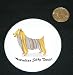 3 button / pin printed with striped, australian, australian, dog, silky, terrier