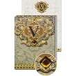 V Monogram Jewel and Gold Foil Embellished Pocket Note Pad