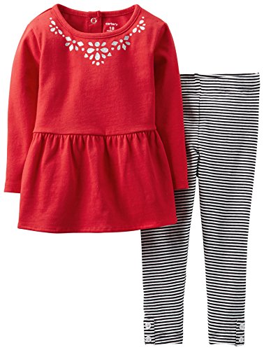 Carter's Baby Girls' 2 Piece Ruffled Top Set (Baby) - Purple