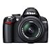 Nikon 10.2MP Digital SLR Camera with 18-55mm VR Lens - Black (D3000)