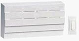 Heath Zenith SL-6155-D Traditional Decor Wireless Door Chime with Push Button, White