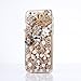 Happy Hours Luxury 3D Handmade Glitter Crystal Rhinestone Fashion Bling Case Cover Clear Hard Phone Shell Protection for Apple iPhone 6 Plus (5.5 Inch) & Free Gift Stylus Pen Complicated Flowers Heart Stars#