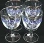 Set of 4 Westmalle Beer Glasses Trappist Trappistenbier