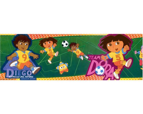 DORA & GO DIEGO prepasted WALL PAPER BORDER wallpaper