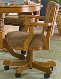 Winfield Oak Arm Chair on Casters