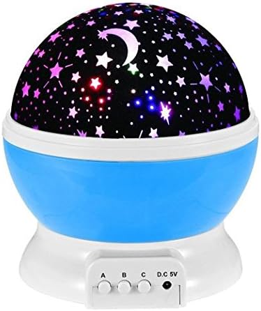UOTOO Kids Night Light Projector: Multi-mode ,The Beautiful Starry Sky,Rotation Projector Suitale for Kids Bedroom(Blue include 4.9 FT USB Cord)